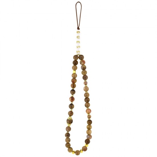 Guess 4G Strap Triangle Logo MagSafe case for iPhone 17 - brown