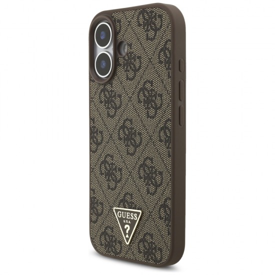 Guess 4G Strap Triangle Logo MagSafe case for iPhone 17 - brown