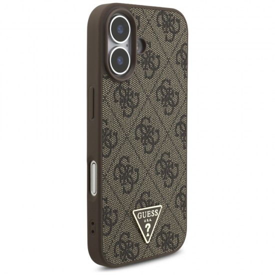 Guess 4G Strap Triangle Logo MagSafe case for iPhone 17 - brown