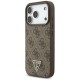 Guess 4G Strap Triangle Logo MagSafe case for iPhone 17 Pro - brown