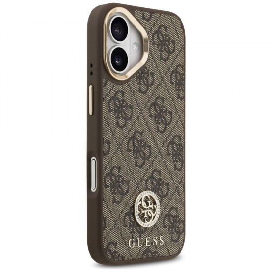Guess 4G Strass Logo MagSafe case for iPhone 17 - brown