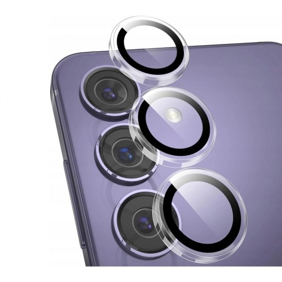 Tech-Protect Easy Set+ 3-pack tempered glass for Samsung Galaxy S25 FE - transparent