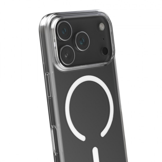 Puro 0.3 MAG Ultra-Slim TPU Case Compatible with MagSafe for iPhone 17 Pro - Transparent
