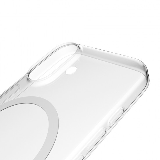 Puro 0.3 MAG Ultra-Slim TPU Case Compatible with MagSafe for iPhone 17 - Transparent