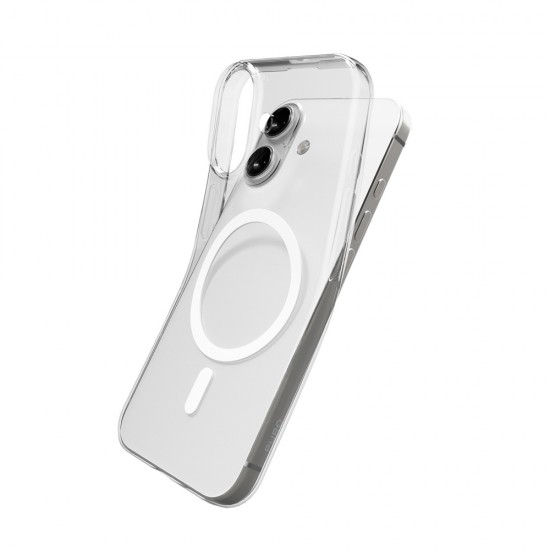 Puro 0.3 MAG Ultra-Slim TPU Case Compatible with MagSafe for iPhone 17 - Transparent