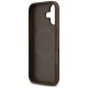 Guess 4G Circle Classic Logo MagSafe case for iPhone 17 - brown