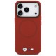 BMW M FW Metal Logo MagSafe Case for iPhone 17 Pro - Red