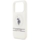 US Polo DH and Bottom Stripe Logo MagSafe Case for iPhone 17 Pro - White