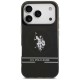 US Polo DH and Bottom Stripe Logo MagSafe Case for iPhone 17 Pro - Black