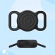 AirTag silicone waterproof case for dog or cat collar - black