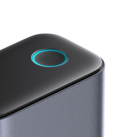 Joyroom JR-TCM02 GaN 65W charger charging station 4xUSB-C 2xUSB-A UK plug - gray