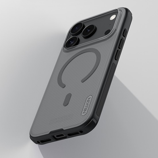 Nillkin Super Frosted Shield Pro MagSafe Compatible Case for iPhone 17 Pro - Transparent Black