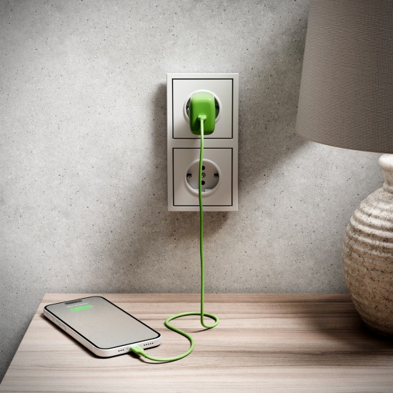 Puro ICON USB-C - USB-C cable 1.5m - green