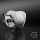 SBS US Travel Adapter - Universal - White