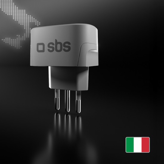 SBS IT Travel Adapter - Universal - White