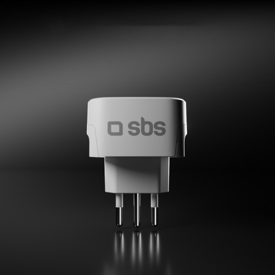 SBS IT Travel Adapter - Universal - White