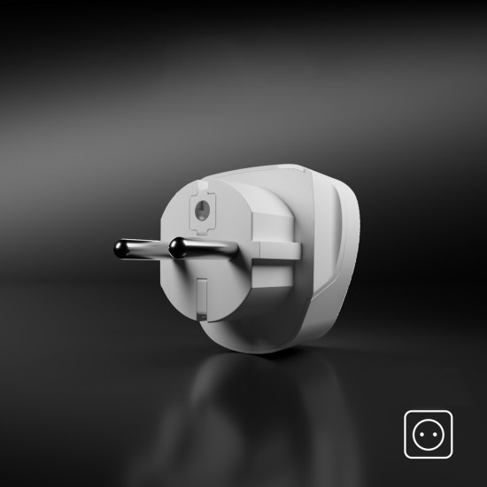 SBS Shucko/EU Travel Adapter - Universal - White