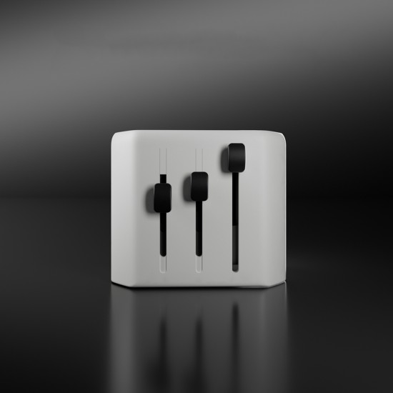 SBS TEADAPTUSBTCUNI USB-C USB-A Universal Travel Adapter - White