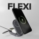 SBS 3-in-1 Foldable Wireless Charging Station QI2 MFI - Made for iPhone - Black