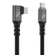 Wozinsky WPS1-UY41S USB-C USB4 40Gb/s 240W 1.5m 4K Angled Cable - Black