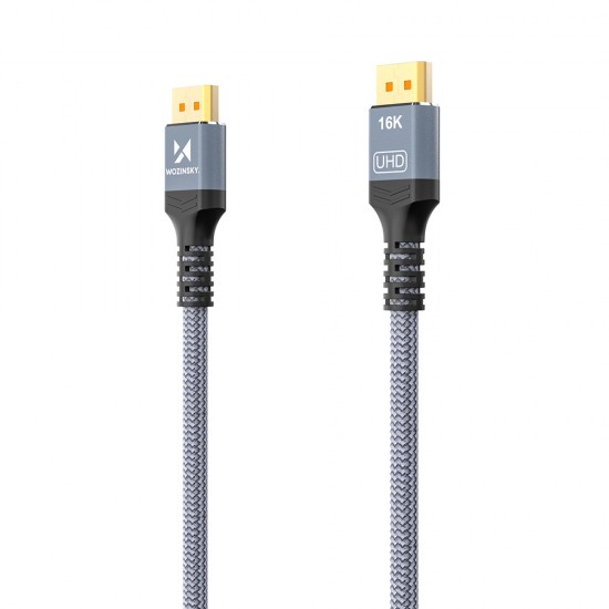 Wozinsky WPS-16AYL1S DisplayPort 2.1 Cable VESA Certified 80 Gb/s 16K@60Hz 8K@120Hz 4K@240Hz HDR HDCP DSC 1m - Black Wozinsky WPS-16AYL1S DisplayPort 2.1 Cable VESA Certified 80 Gb/s 16K@60Hz 8K@120Hz 4K@240Hz HDR HDCP DSC 1m - Black