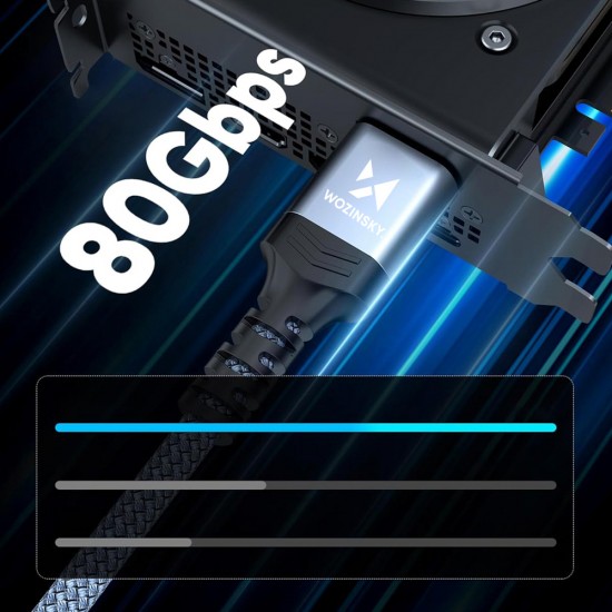 Wozinsky WPS-16AYL2S DisplayPort 2.1 Cable VESA Certified 80 Gb/s 16K@60Hz 8K@120Hz 4K@240Hz HDR HDCP DSC 2m - Black Wozinsky WPS-16AYL2S DisplayPort 2.1 Cable VESA Certified 80 Gb/s 16K@60Hz 8K@120Hz 4K@240Hz HDR HDCP DSC 2m - Black