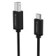 Wozinsky WKDDY1S USB-B - USB-C Cable 1m - Black