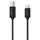 Wozinsky WKDDY1S USB-B - USB-C Cable 1m - Black