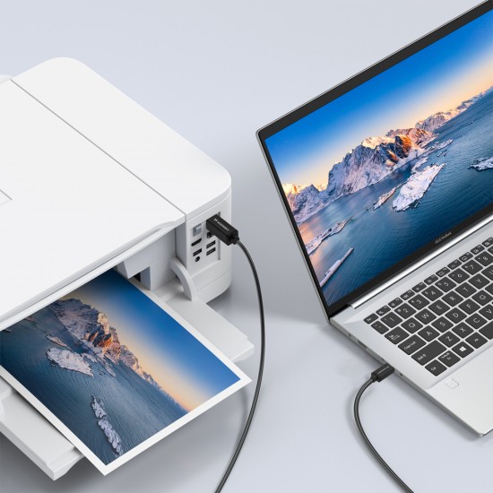 Wozinsky WKDDY2S USB-B - USB-C Cable 2m - Black