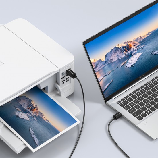 Wozinsky WKDDY4S USB-B - USB-A 480Mb/s Cable 1m - Black