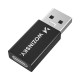 Wozinsky WAAC-01 USB-A - USB-C OTG Adapter - Black