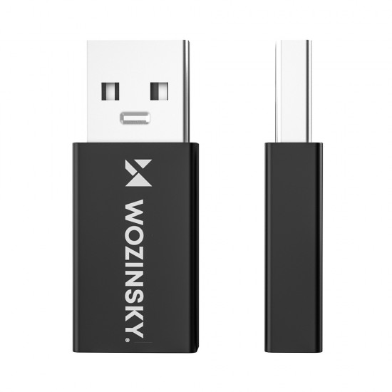 Wozinsky WAAC-01 USB-A - USB-C OTG Adapter - Black