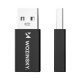Wozinsky WAAC-01 USB-A - USB-C OTG Adapter - Black