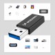 Wozinsky WAAC-01 USB-A - USB-C OTG Adapter - Black