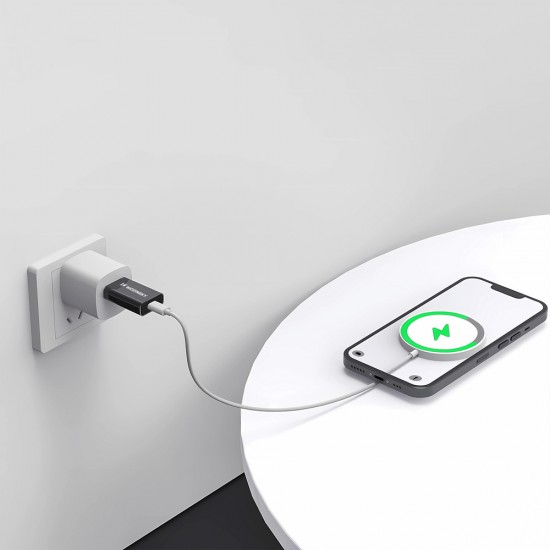 Wozinsky WAAC-01 USB-A - USB-C OTG Adapter - Black