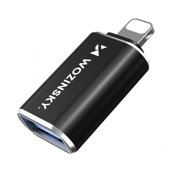 Wozinsky WALA-01 Lightning to USB-A OTG Adapter - Black