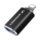 Wozinsky WALA-01 Lightning to USB-A OTG Adapter - Black