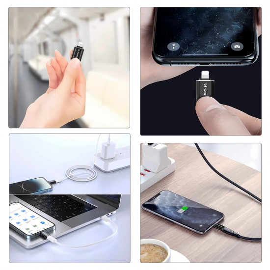 Wozinsky WALC-01 Lightning to USB-C Adapter - Black