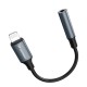 Wozinsky WALJ-01 Lightning adapter - 3.5mm mini jack - black