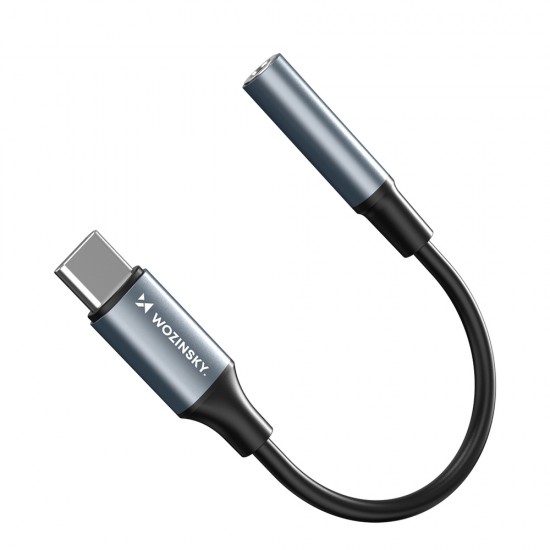 Wozinsky WACM-01 USB-C Adapter - 3.5mm Mini Jack - Black