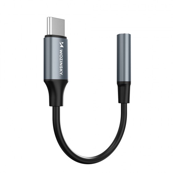 Wozinsky WACM-01 USB-C Adapter - 3.5mm Mini Jack - Black