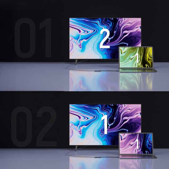 Wozinsky WACH-01 USB-C - HDMI 4K 60Hz Adapter - Black