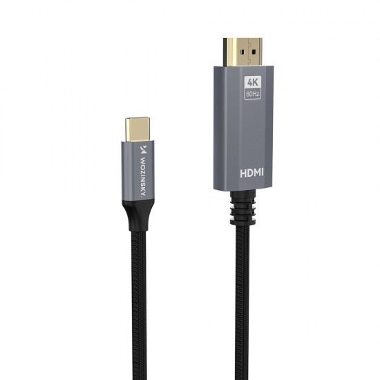 Wozinsky WCCH-01 USB-C - HDMI 4K 60Hz Cable 1.8m - Black Wozinsky WCCH-01 USB-C - HDMI 4K 60Hz Cable 1.8m - Black