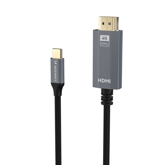 Wozinsky WCCH-01 USB-C - HDMI 4K 60Hz Cable 1.8m - Black Wozinsky WCCH-01 USB-C - HDMI 4K 60Hz Cable 1.8m - Black