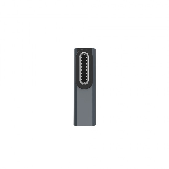 Wozinsky WPKB-01 USB-C - USB-C 40Gb/s 240W 8K OTG Side Angled Adapter - Gray