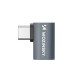 Wozinsky WPKB-01 USB-C - USB-C 40Gb/s 240W 8K OTG Side Angled Adapter - Gray