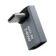 Wozinsky WPKF-01 USB-C - USB-C 40Gb/s 240W 8K OTG Angled Adapter - Gray