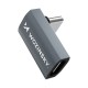 Wozinsky WPKF-01 USB-C - USB-C 40Gb/s 240W 8K OTG Angled Adapter - Gray