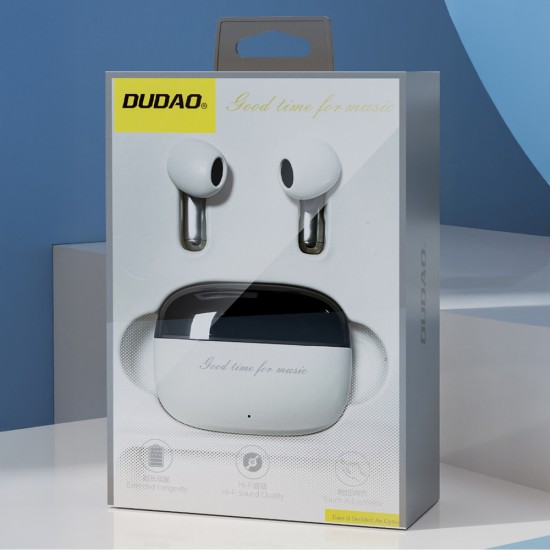 Dudao U8 TWS Wireless In-Ear Headphones - White