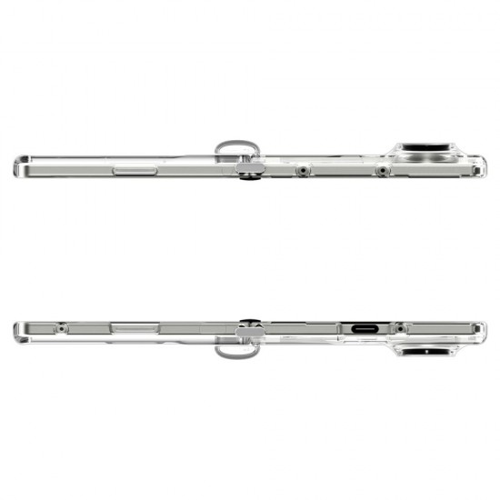 Spigen Tough Armor Pro Mag MagSafe Case for Samsung Galaxy Z Fold 7 - Clear and White